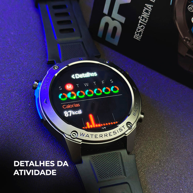 WEARZONE BRAVE – Resistência Militar, GPS Dupla Frequência e 5ATM