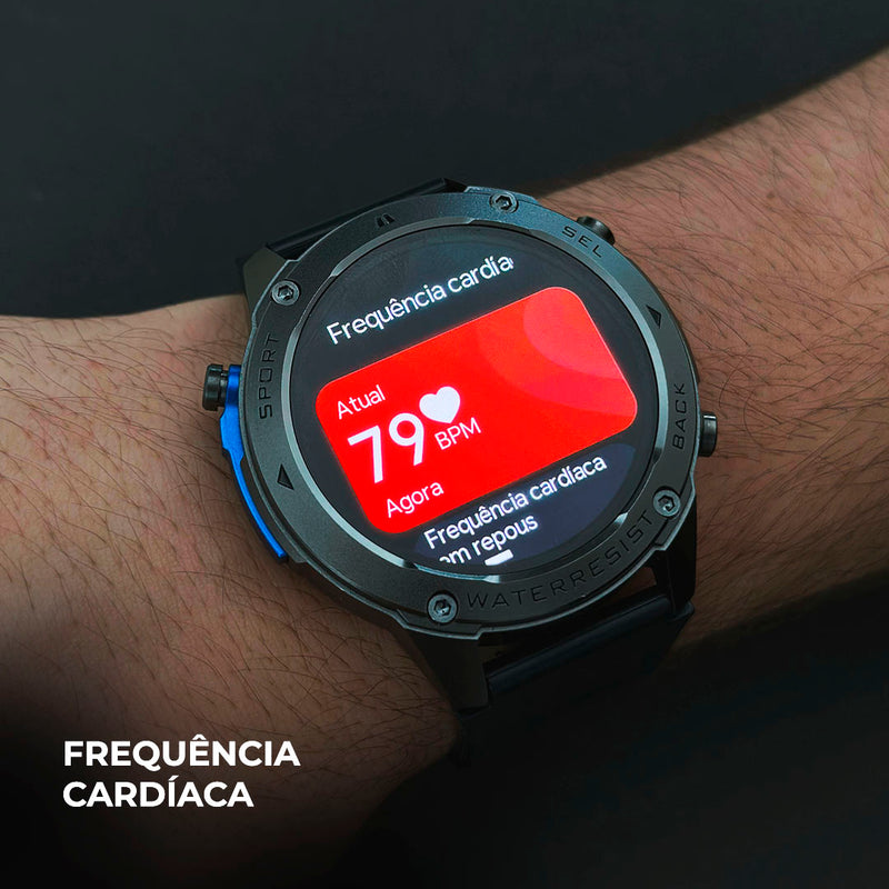 WEARZONE BRAVE – Resistência Militar, GPS Dupla Frequência e 5ATM