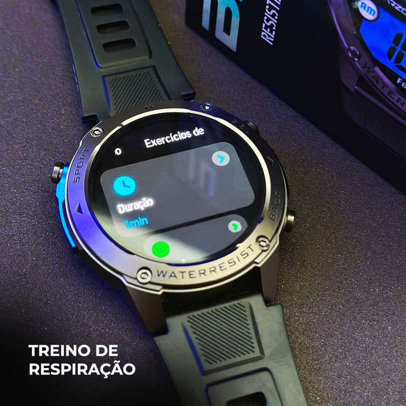 WEARZONE BRAVE – Resistência Militar, GPS Dupla Frequência e 5ATM