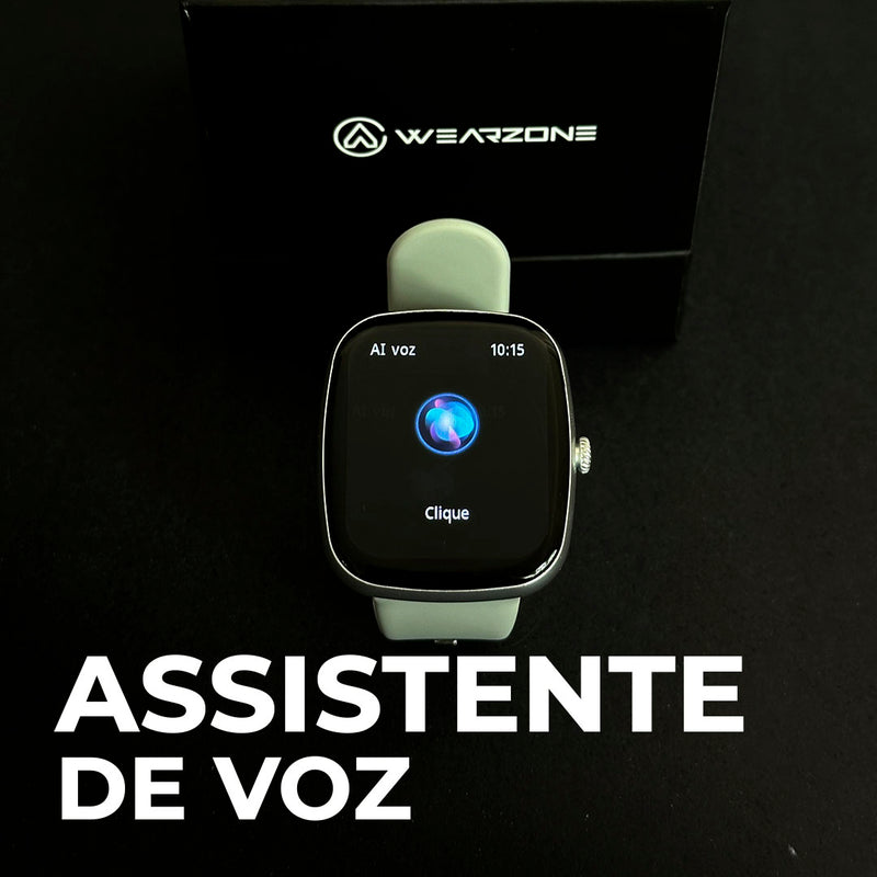 Smartwatch EASY Wearzone – Chamadas Bluetooth, Saúde, Esportes e Resistência 1ATM!