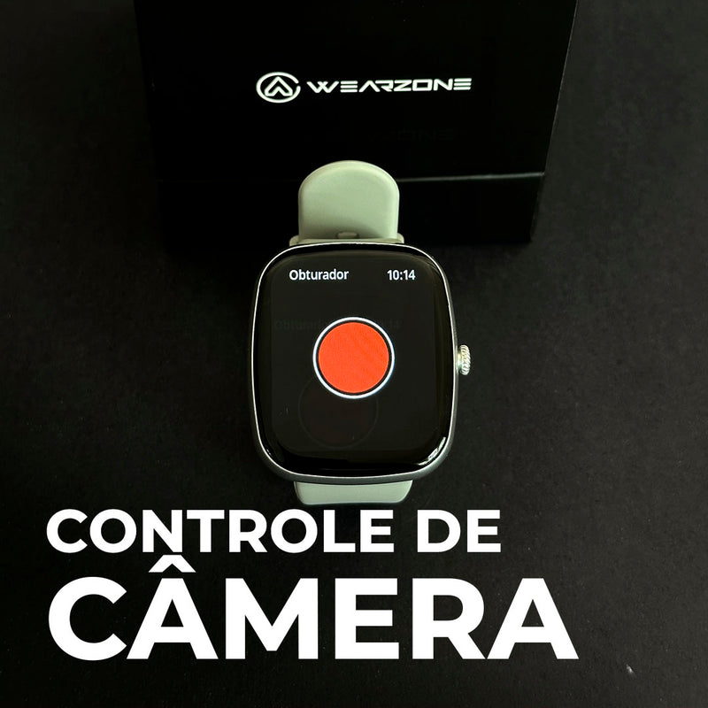 Smartwatch EASY Wearzone – Chamadas Bluetooth, Saúde, Esportes e Resistência 1ATM!