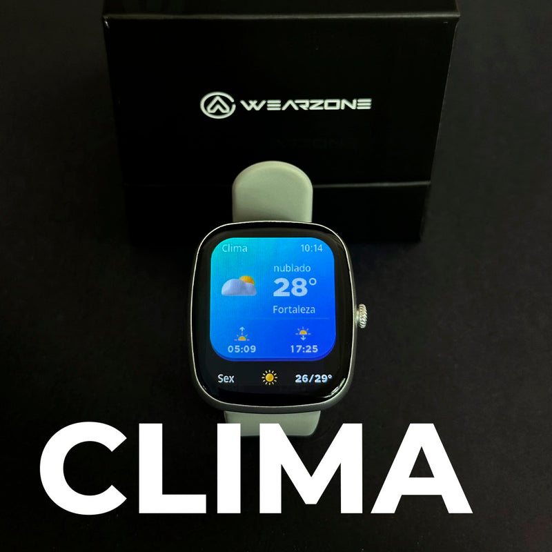 Smartwatch EASY Wearzone – Chamadas Bluetooth, Saúde, Esportes e Resistência 1ATM!