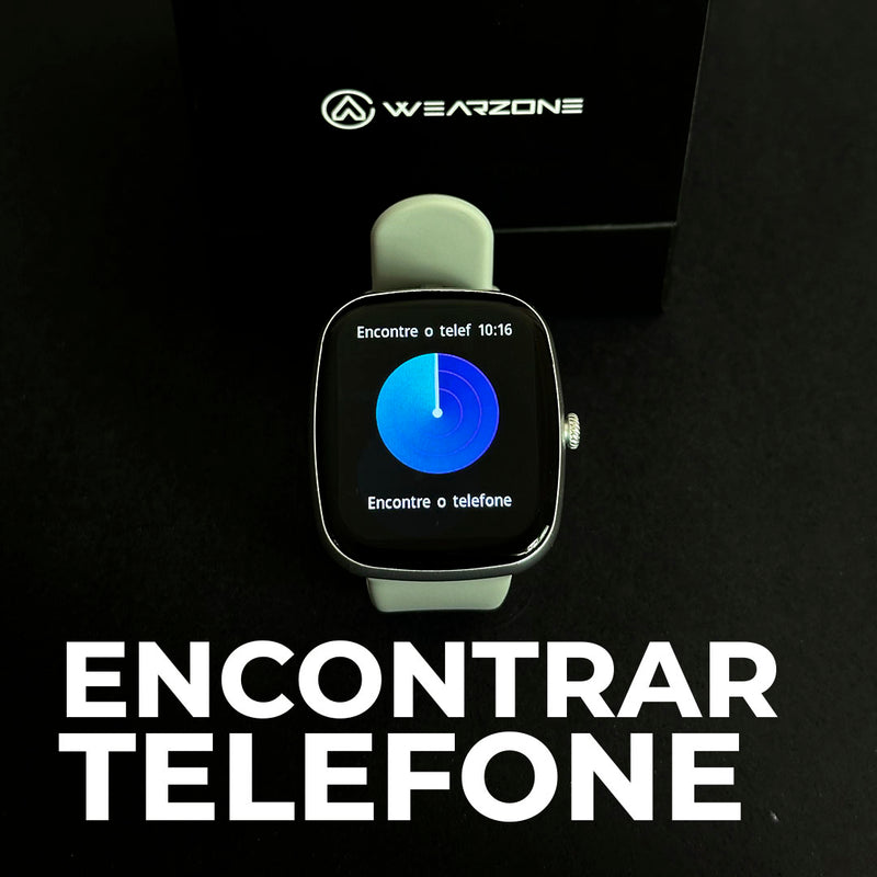 Smartwatch EASY Wearzone – Chamadas Bluetooth, Saúde, Esportes e Resistência 1ATM!