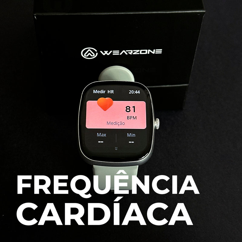 Smartwatch EASY Wearzone – Chamadas Bluetooth, Saúde, Esportes e Resistência 1ATM!