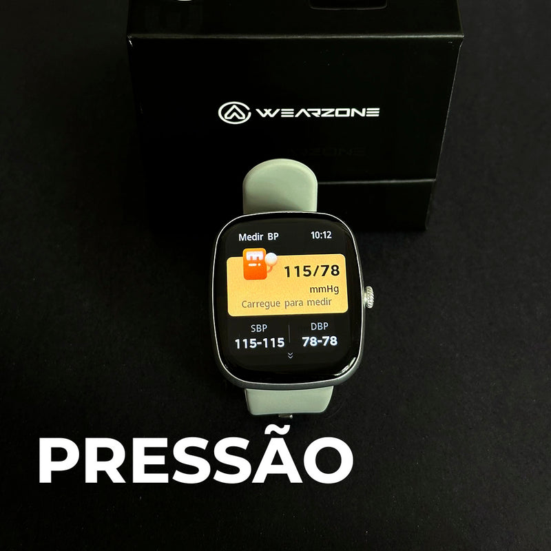 Smartwatch EASY Wearzone – Chamadas Bluetooth, Saúde, Esportes e Resistência 1ATM!