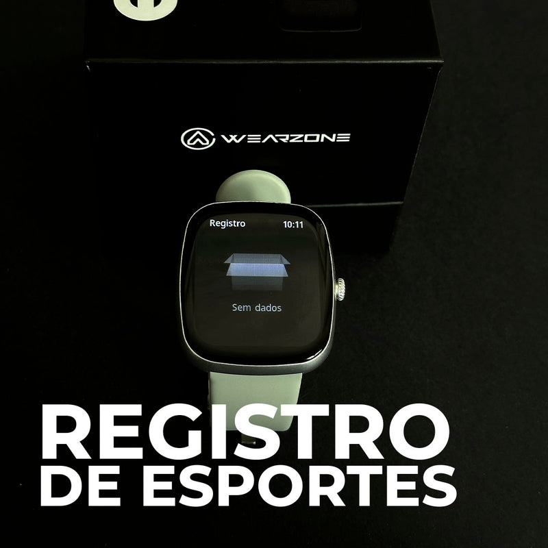 Smartwatch EASY Wearzone – Chamadas Bluetooth, Saúde, Esportes e Resistência 1ATM!