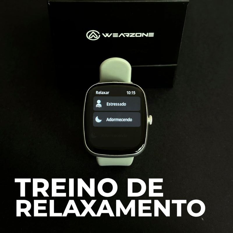 Smartwatch EASY Wearzone – Chamadas Bluetooth, Saúde, Esportes e Resistência 1ATM!