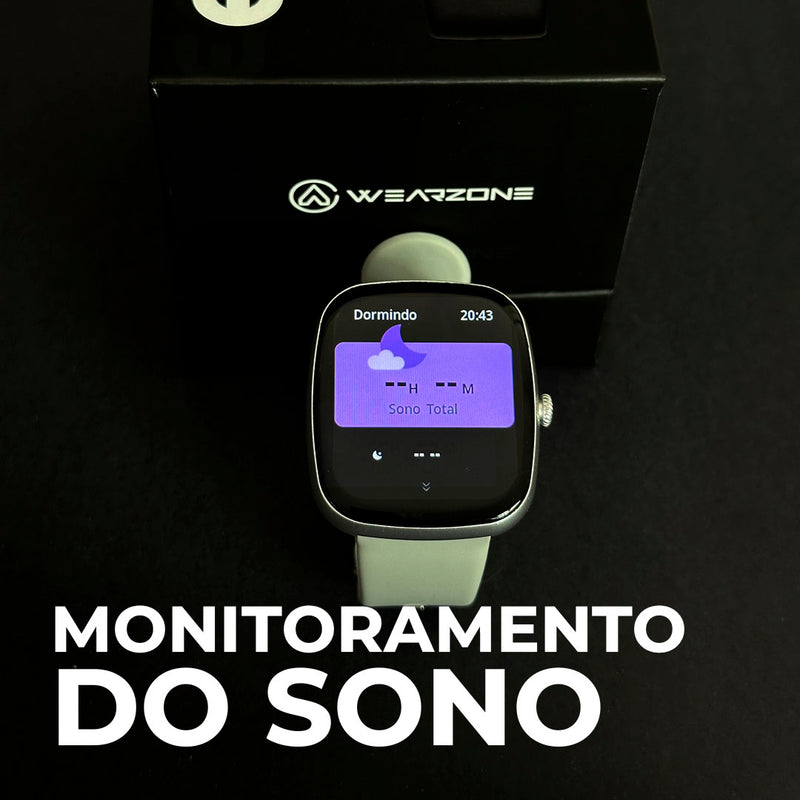 Smartwatch EASY Wearzone – Chamadas Bluetooth, Saúde, Esportes e Resistência 1ATM!