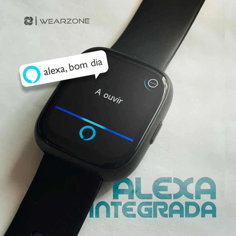 Smartwatch PULSE Wearzone – Alexa Integrada, Resistência 3ATM e Monitoramento Completo