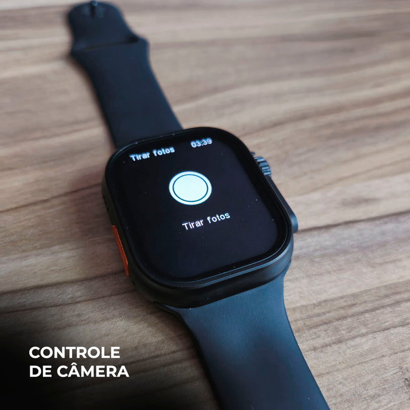 N10 Ultra – Smartwatch 49mm com Chamadas, Notificações e Kit de 4 Pulseiras!