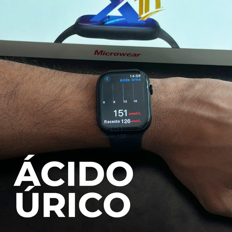 Smartwatch Microwear S10 – Tela Curva 2.06”, Chat GPT, NFC, GPS, Chamadas e Monitoramento de Saúde