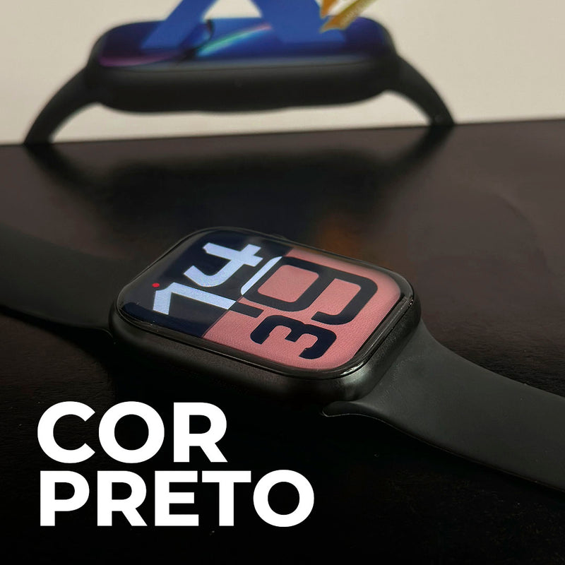 Smartwatch Microwear S10 – Tela Curva 2.06”, Chat GPT, NFC, GPS, Chamadas e Monitoramento de Saúde