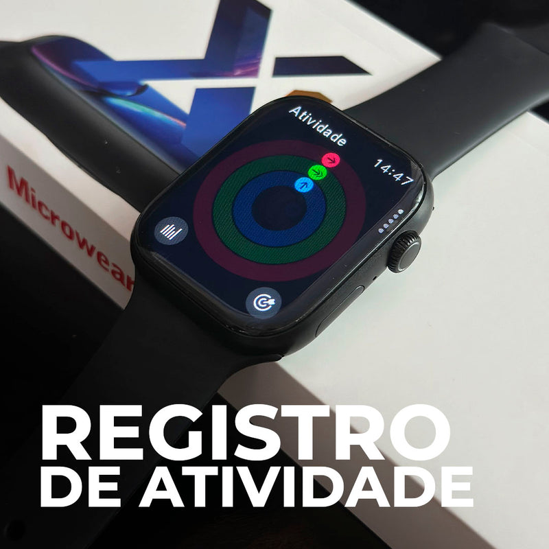 Smartwatch Microwear S10 – Tela Curva 2.06”, Chat GPT, NFC, GPS, Chamadas e Monitoramento de Saúde