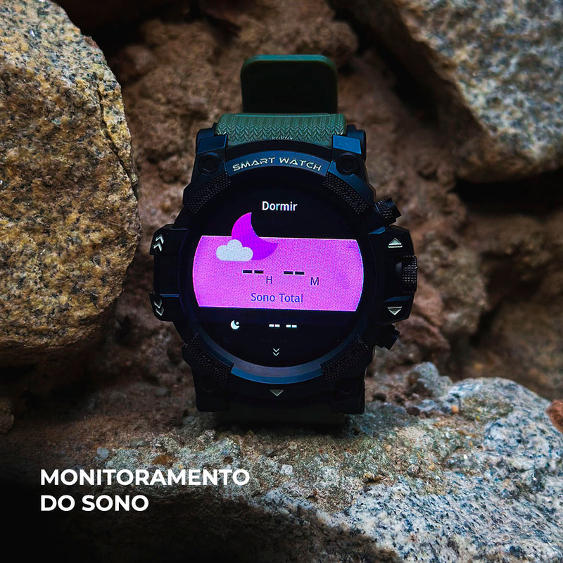 WEARZONE THUNDER – Smartwatch Ultra Robusto com GPS Integrado e 100 Modos de Esporte