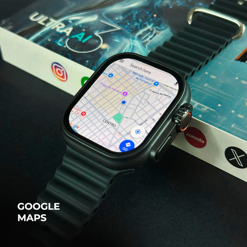 Smartwatch Microwear Ultra AI 3 – Tela AMOLED 2.06” | 4G/5G | Câmera 180° | GPS & Wi-Fi