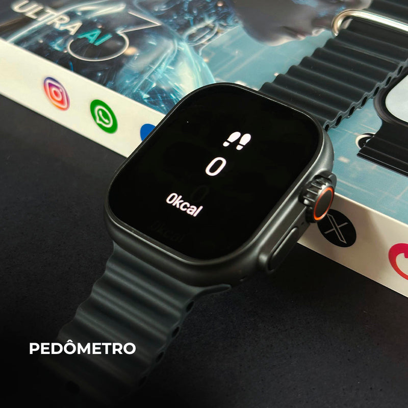 Smartwatch Microwear Ultra AI 3 – Tela AMOLED 2.06” | 4G/5G | Câmera 180° | GPS & Wi-Fi