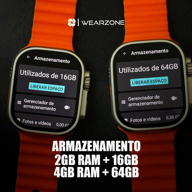 Smartwatch Horizon Pro Wearzone – Câmera Rotatória, Tela AMOLED, 4G/5G, NFC e Bateria de Longa Duração!