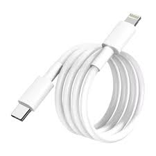 Cabo de Carregador iPhone Original – Tipo C para Lightning (1 Metro, Carregamento Rápido)