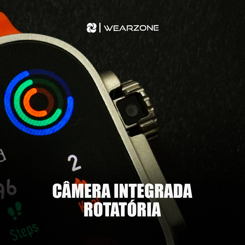 Smartwatch Horizon Pro Wearzone – Câmera Rotatória, Tela AMOLED, 4G/5G, NFC e Bateria de Longa Duração!