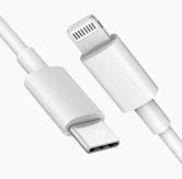 Cabo de Carregador iPhone Original – Tipo C para Lightning (1 Metro, Carregamento Rápido)